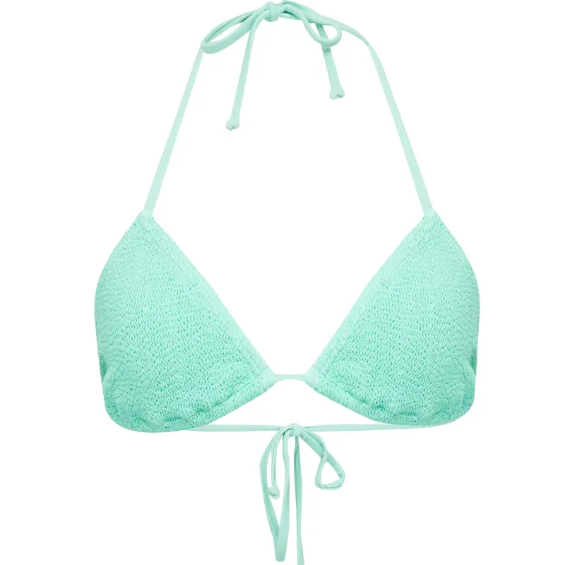 Jamaica Triangle Bikini Top Aqua Mint made by Sand Dollar