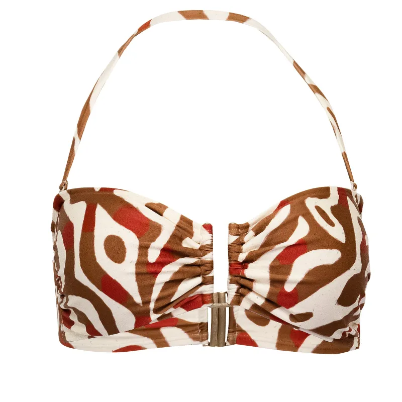 Drop Bandeau Bikini Top Kalahari made by Sand Dollar