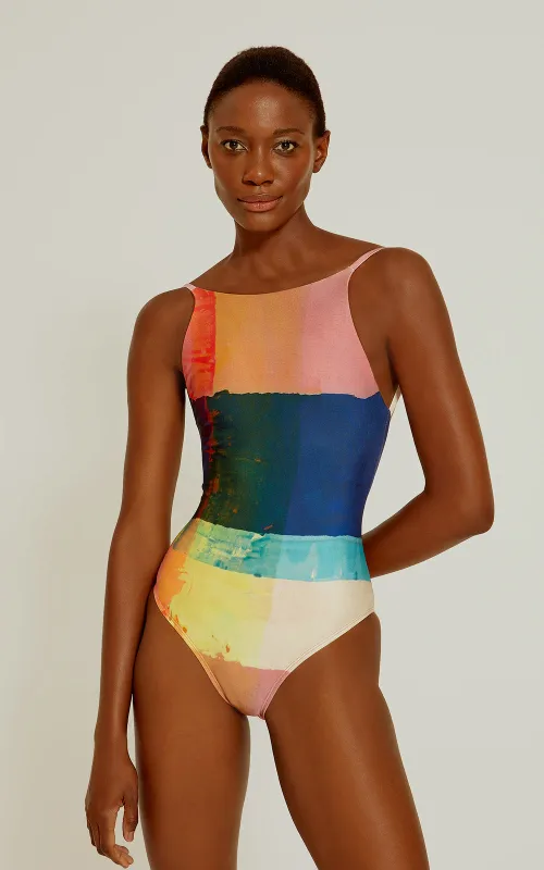 Geometric One Piece Bambere made by Sand Dollar