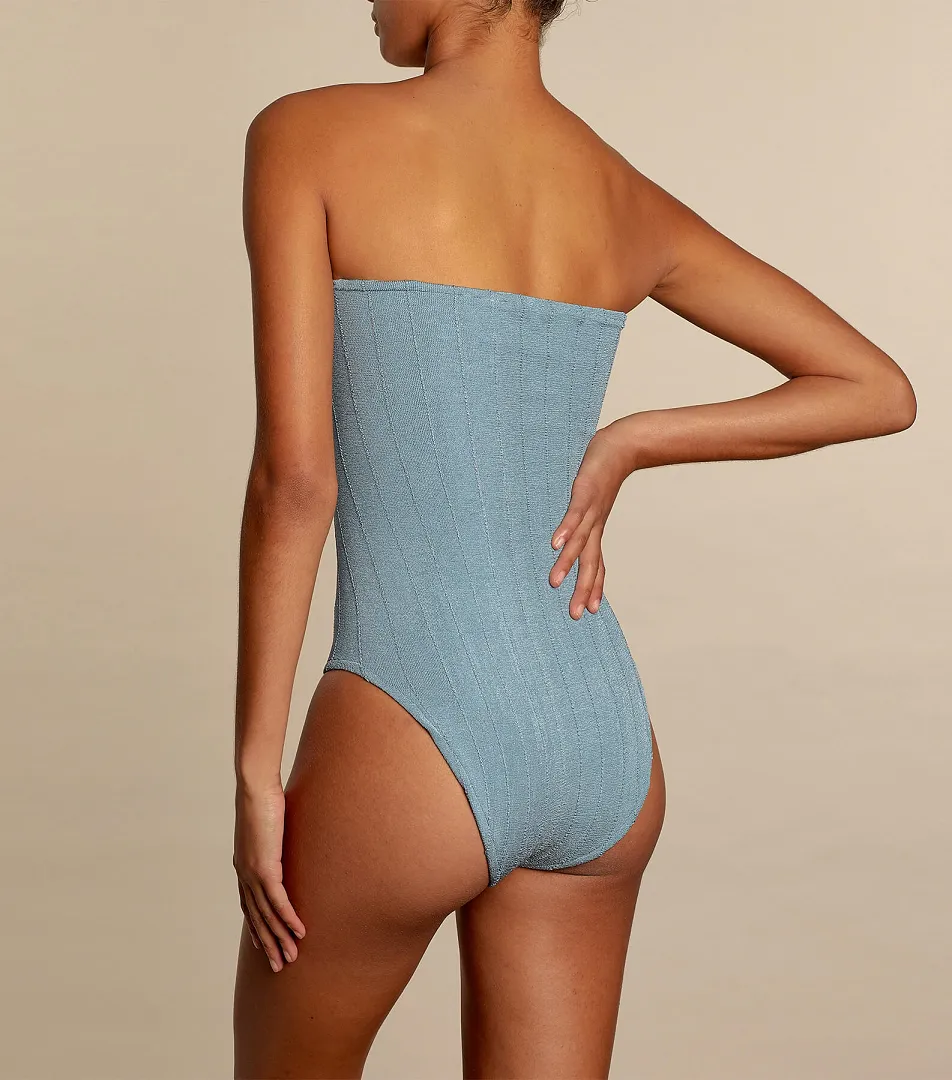 Audrey Nile Swimwear Metallic Airforce Blue sold by Sand Dollar product image thumbnail 4