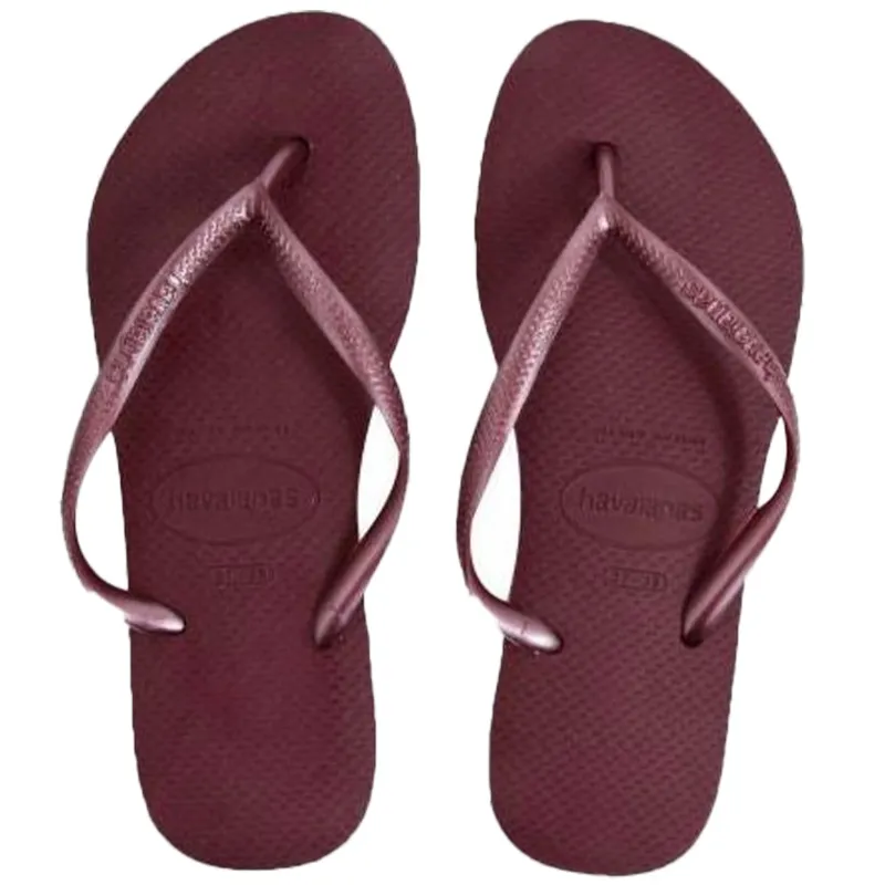 Womens Slim Bordo Flip Flops sold by Sand Dollar