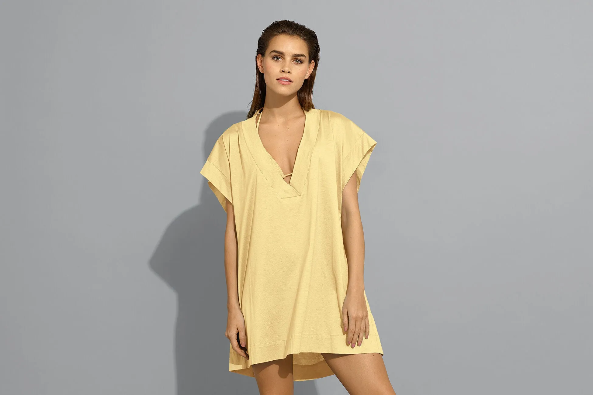 Cotton Womens Tunic in Yellow sold by Sand Dollar product image thumbnail 3