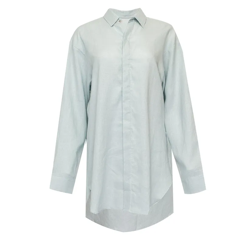Shelly Beach Shirt Dress Pale Blue made by Sand Dollar