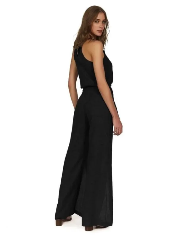 Solid Nora Jumpsuit Black made by Vix