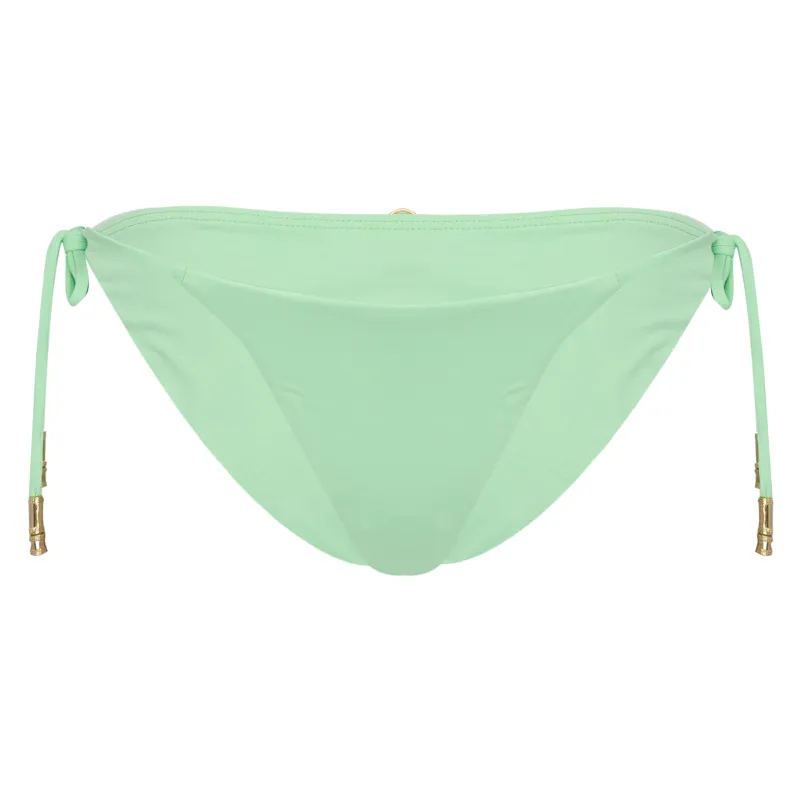 Solid Shaye Tie Side Full Bottom Lime sold by Sand Dollar