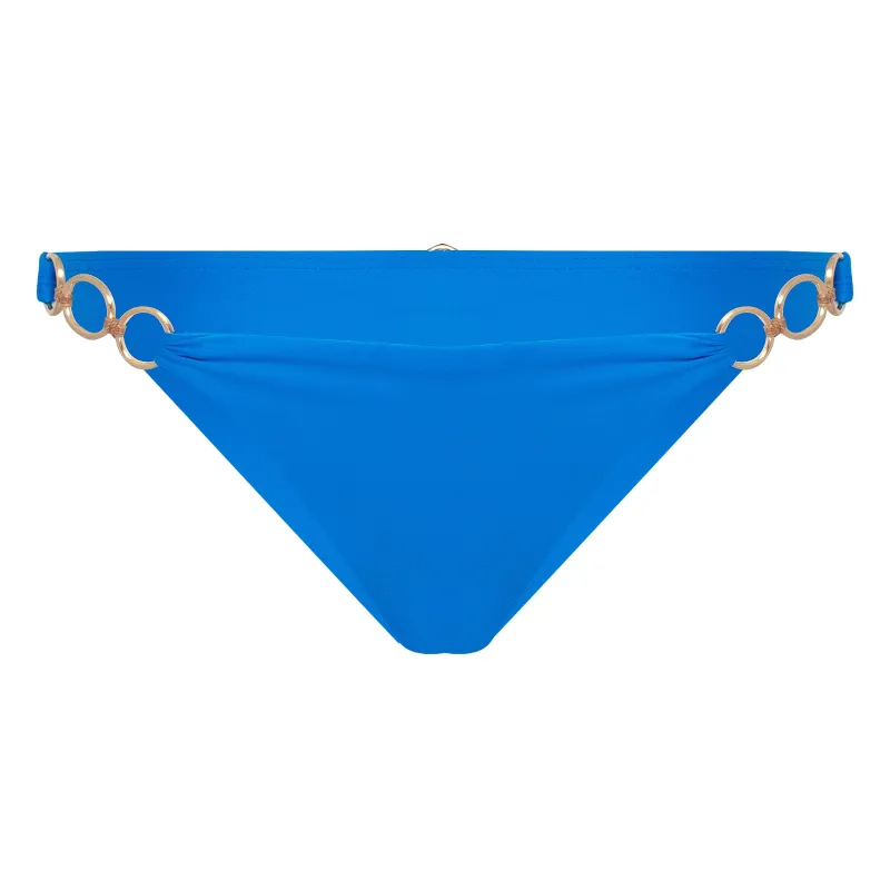 Solid Amalfi Detail Brazilian Bikini Bottom sold by Sand Dollar