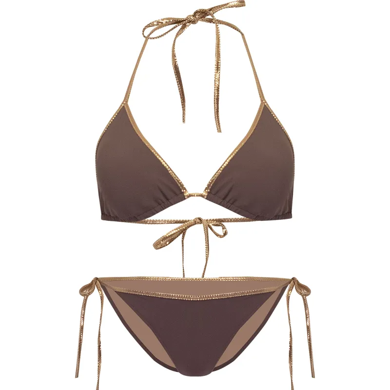Goa Hampton Bikini Set Brown/Caramel made by Sand Dollar