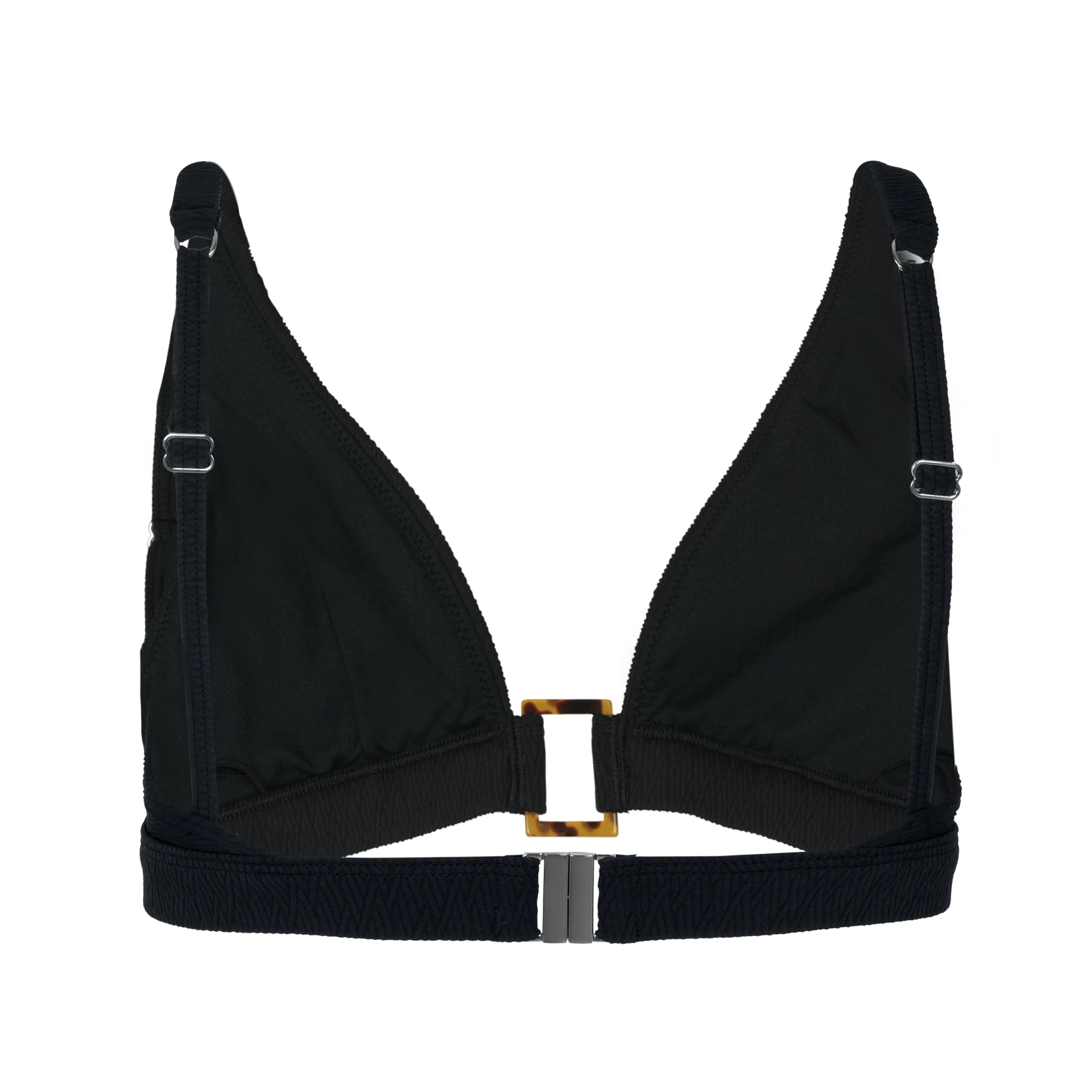 Lara Shell Trim Bikini Top Nero sold by Sand Dollar product image thumbnail 3