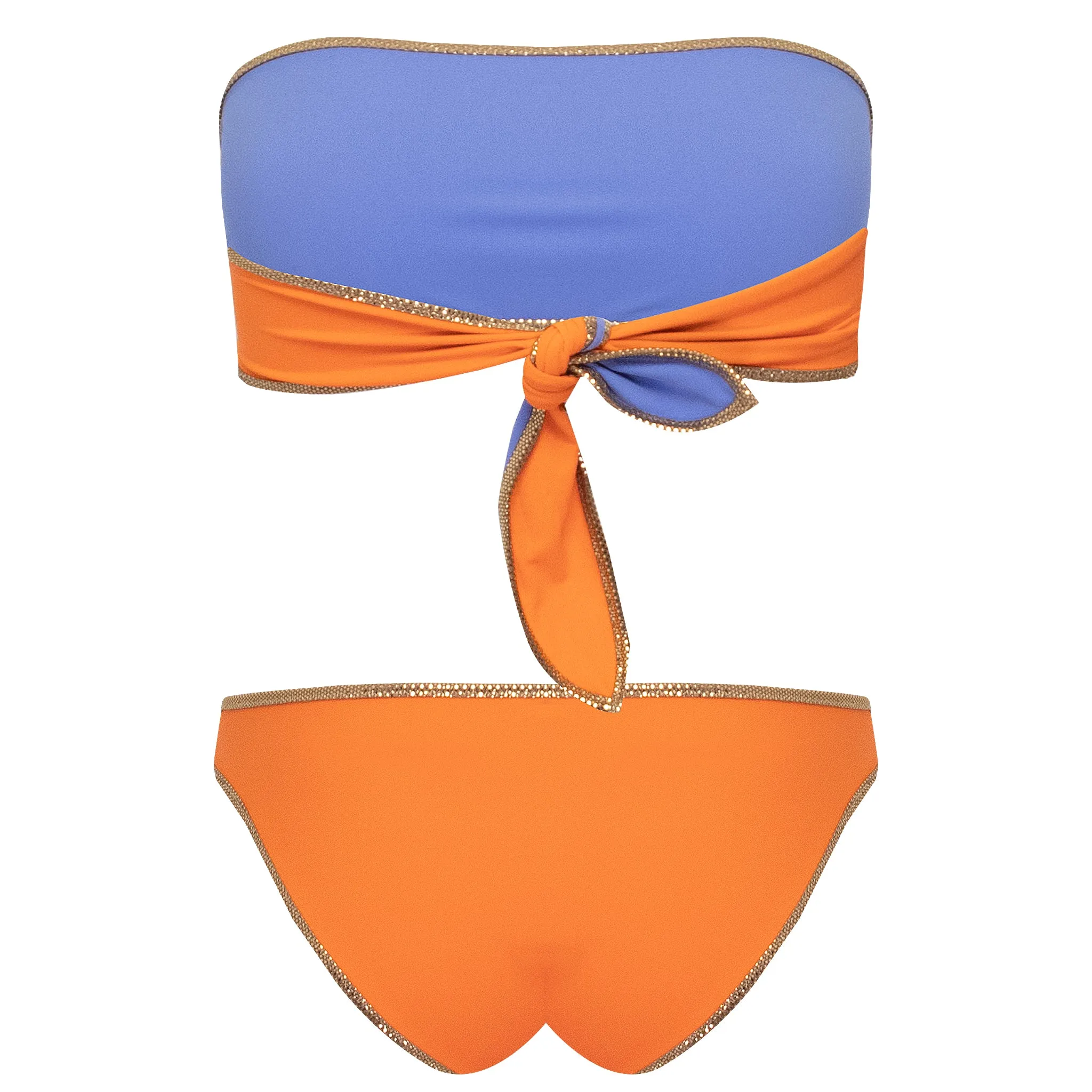 Hampton Bandeau Reversible Bikini Set Lilac/Orange sold by Sand Dollar product image thumbnail 3