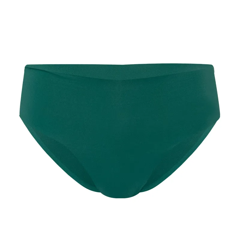 Midi High Waist Bikini Bottom Green made by Sand Dollar