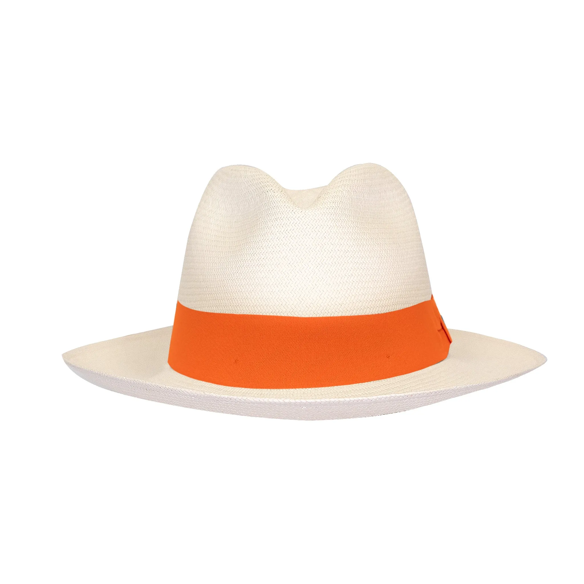 Panama Straw Hat with Orange Band sold by Sand Dollar product image thumbnail 2