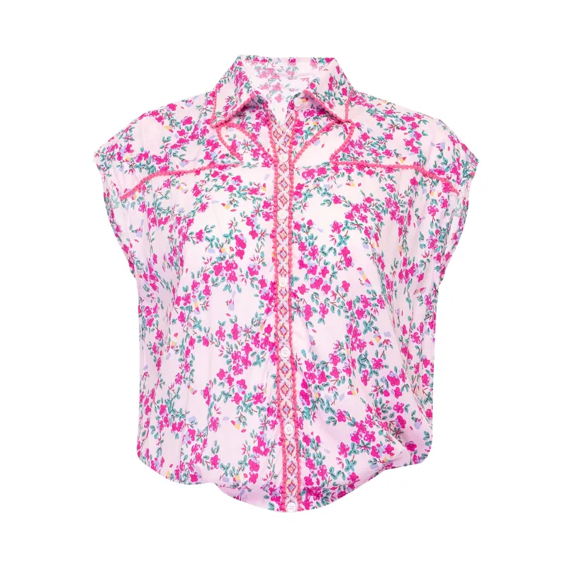 Shirt Margo Pink Kookoo Bird made by Poupette St Barth