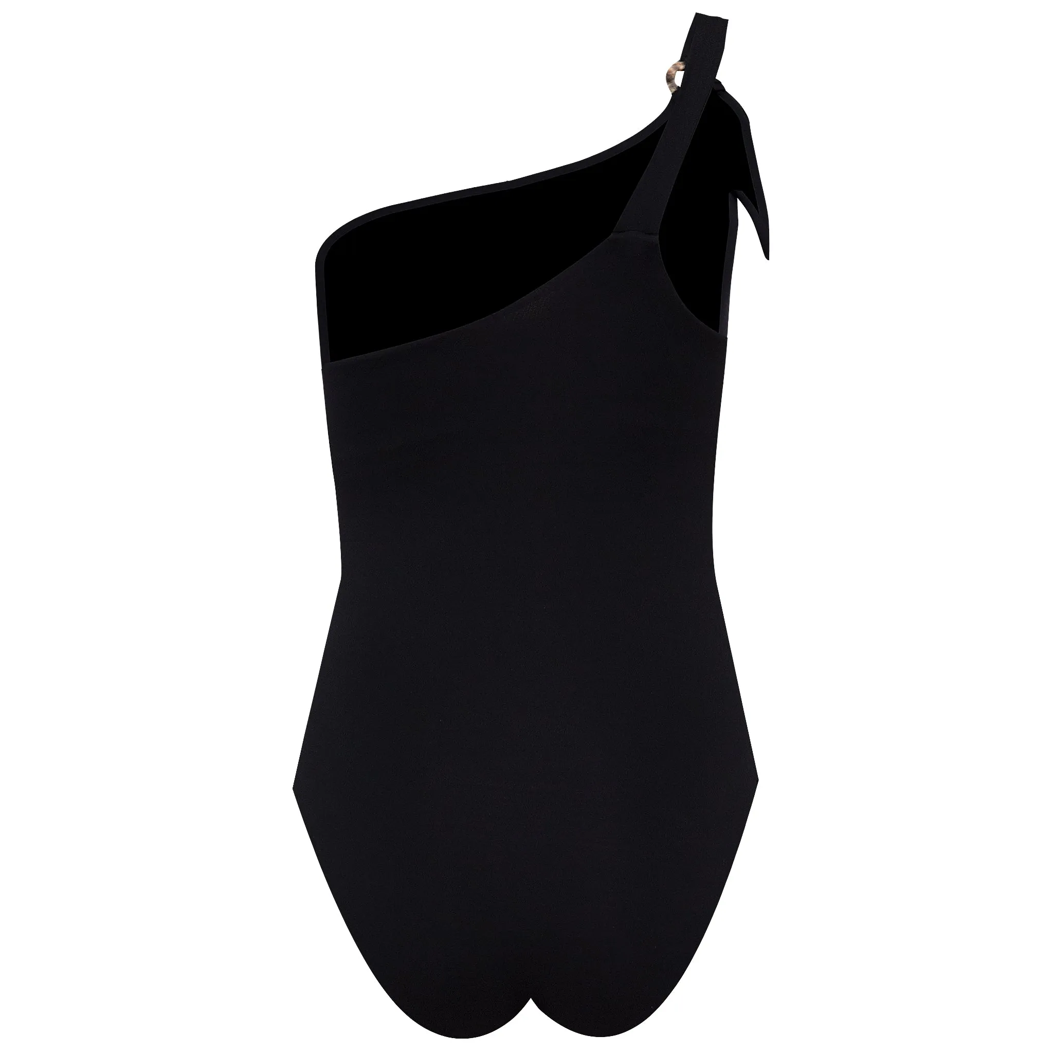 Black One Shoulder Maillot sold by Sand Dollar product image thumbnail 2