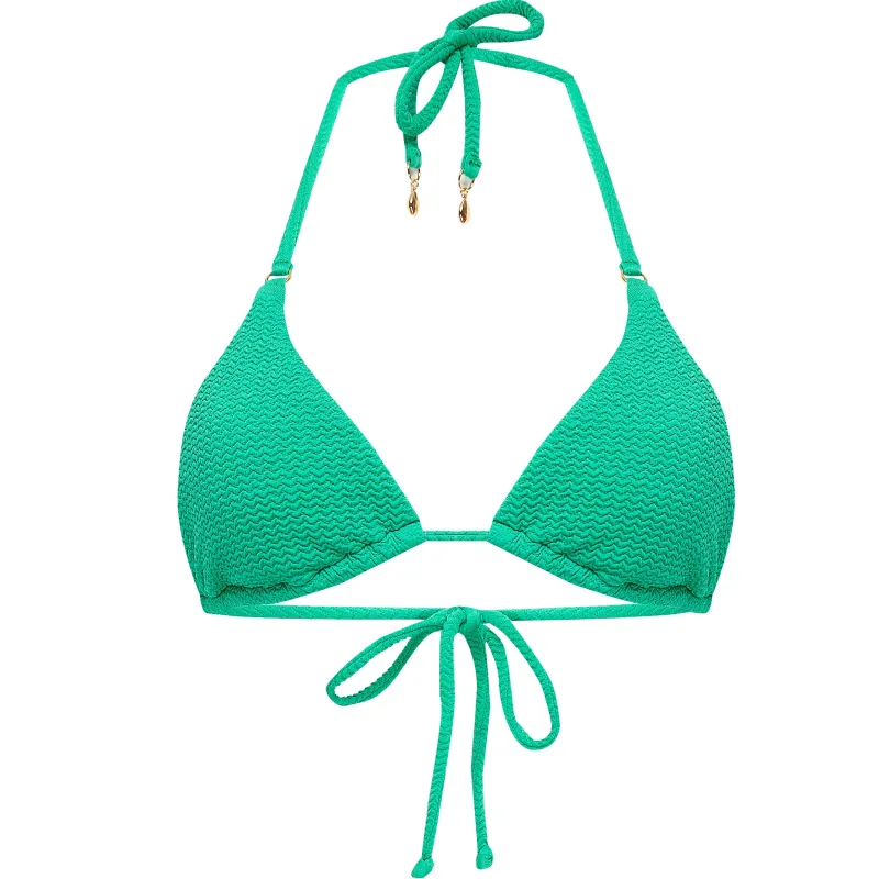 Sea Dive Slide Tri Bikini Top Jade made by Seafolly