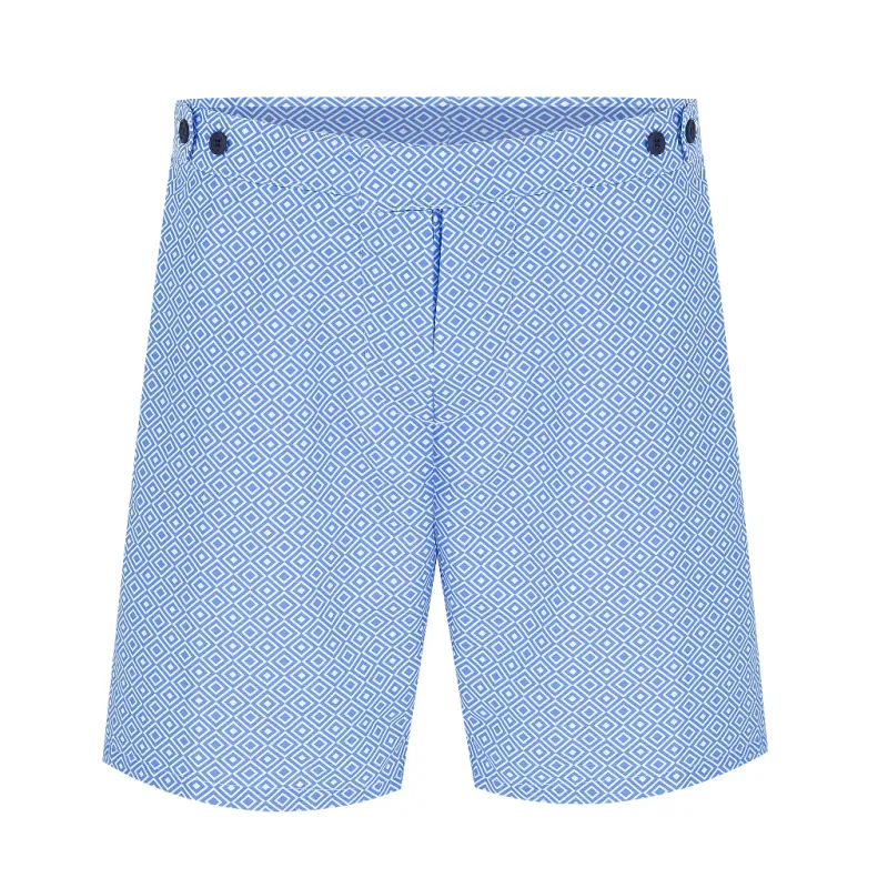 Trunks Tailored Long Angra Blue made by Sand Dollar