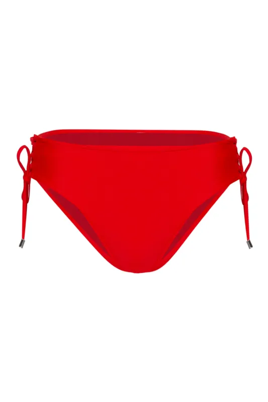 Franki Lace Up Side Bottom Red made by Sand Dollar
