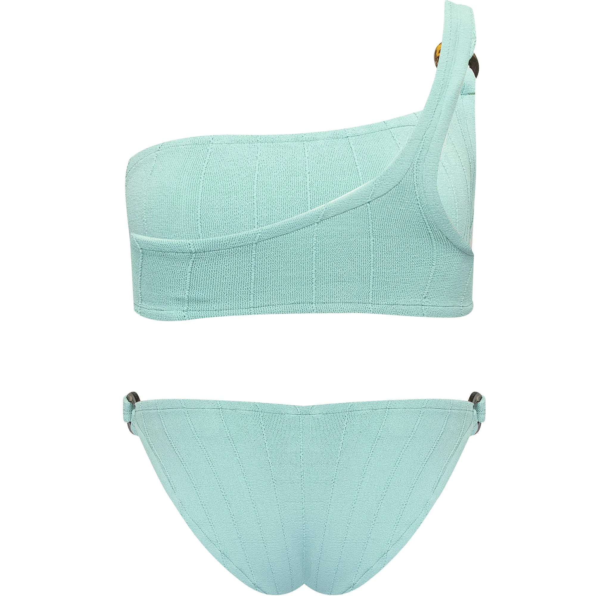 One Shoulder Bikini Set in Light Blue - Zadie Nile Bikini sold by Sand Dollar product image thumbnail 4