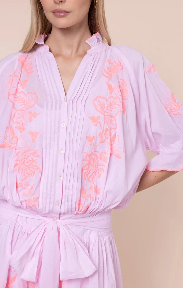 Blouson Dress with Butterfly Embroidery Petal Pink/Candy sold by Sand Dollar product image thumbnail 3