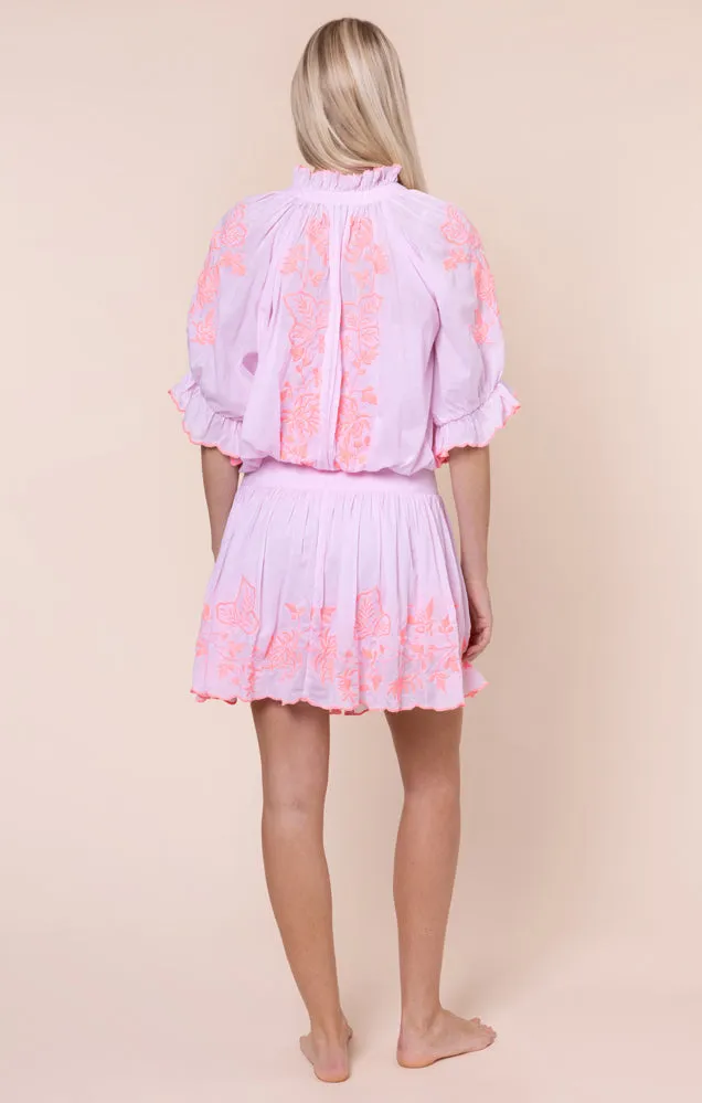 Blouson Dress with Butterfly Embroidery Petal Pink/Candy sold by Sand Dollar product image thumbnail 4