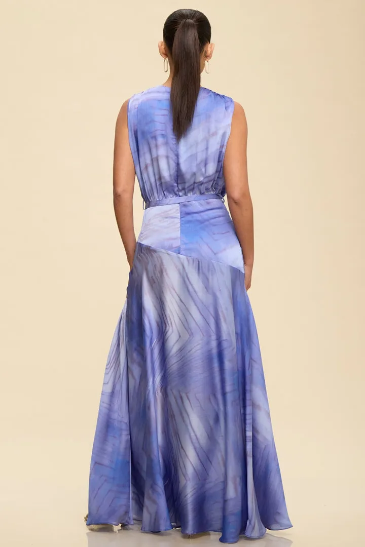 Mystique Satin Maxi Dress Blue Purple sold by Sand Dollar product image thumbnail 2