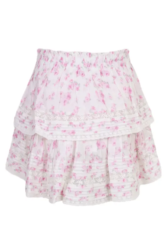 Ruffle Mini Skirt Rustic Orchid made by LoveShackFancy