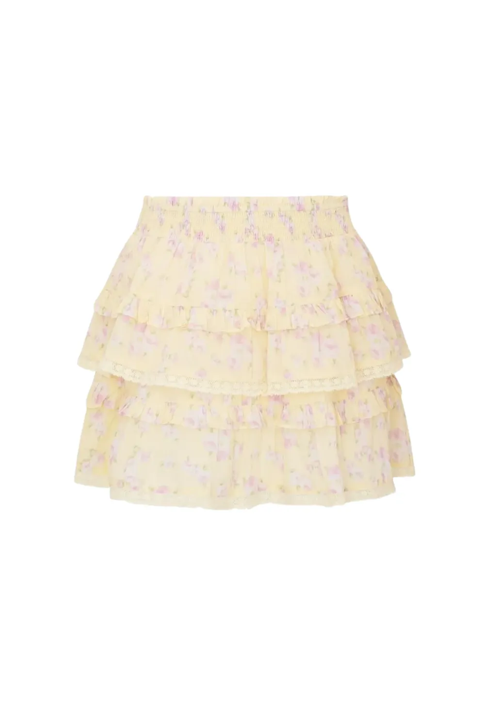 Ruffle Mini Skirt Lemon Spritz sold by Sand Dollar