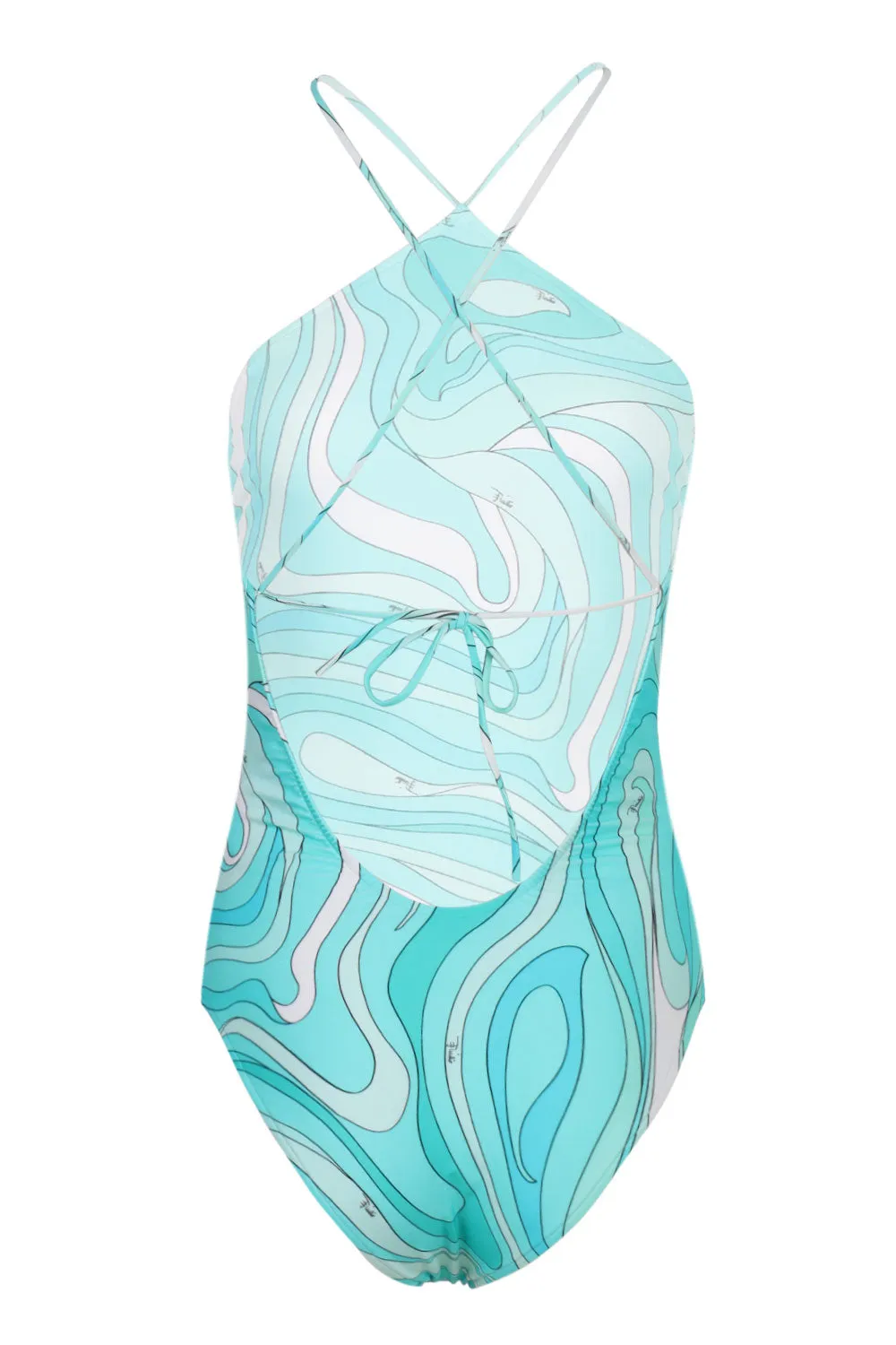 Marmo Print Swimsuit Turquoise sold by Sand Dollar product image thumbnail 5