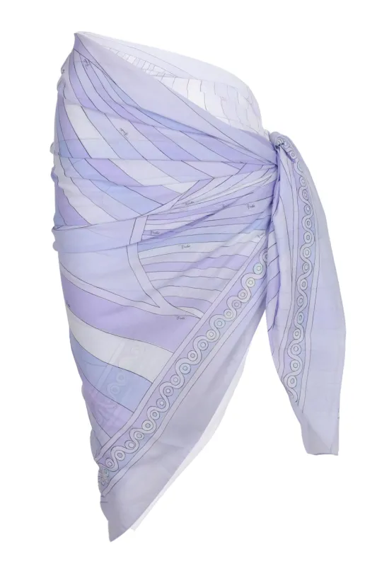 Sarong with Iride Print Lavander made by Emilio Pucci