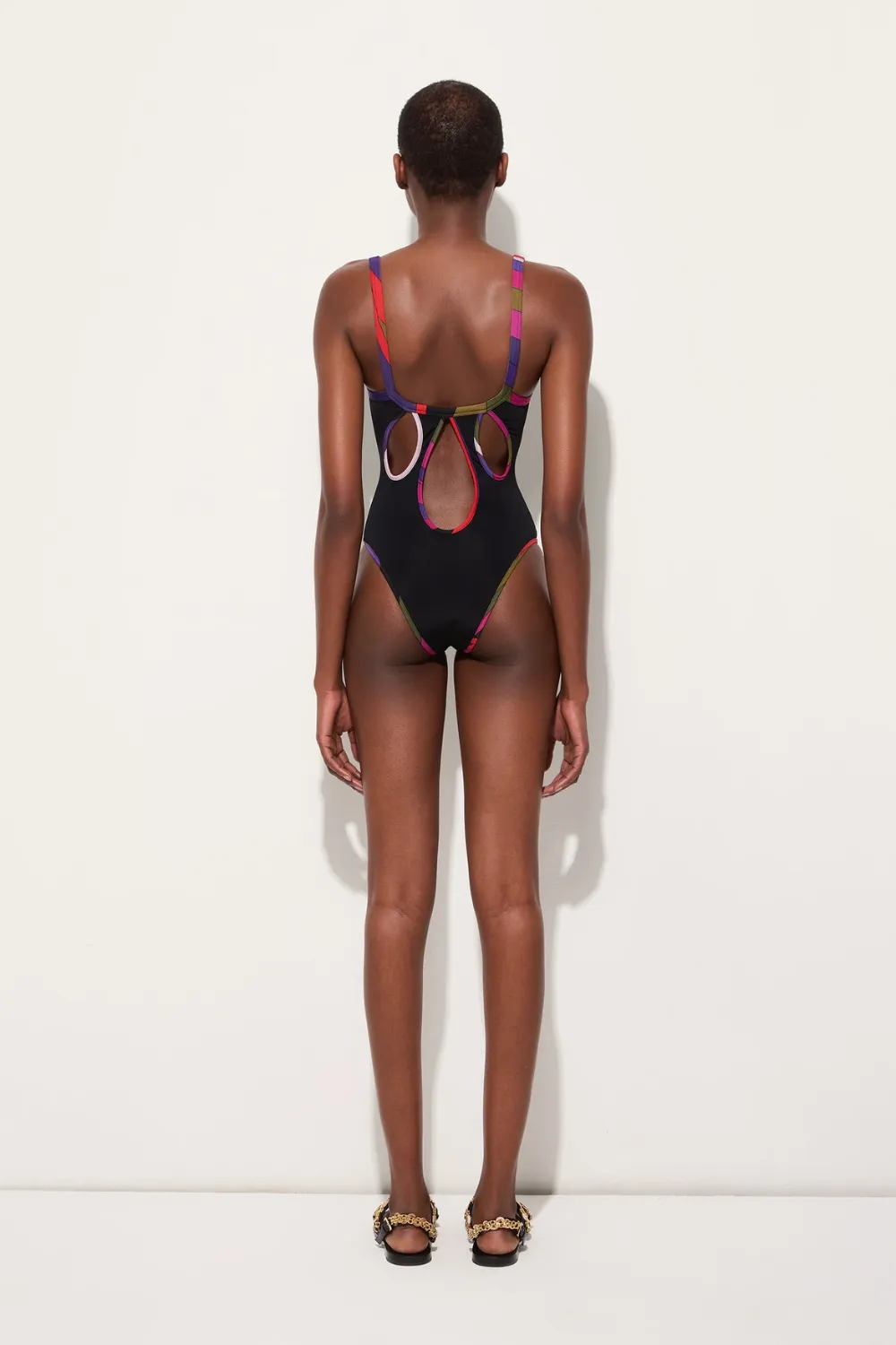 Swimsuit with Printed Trim Nero sold by Sand Dollar product image thumbnail 4