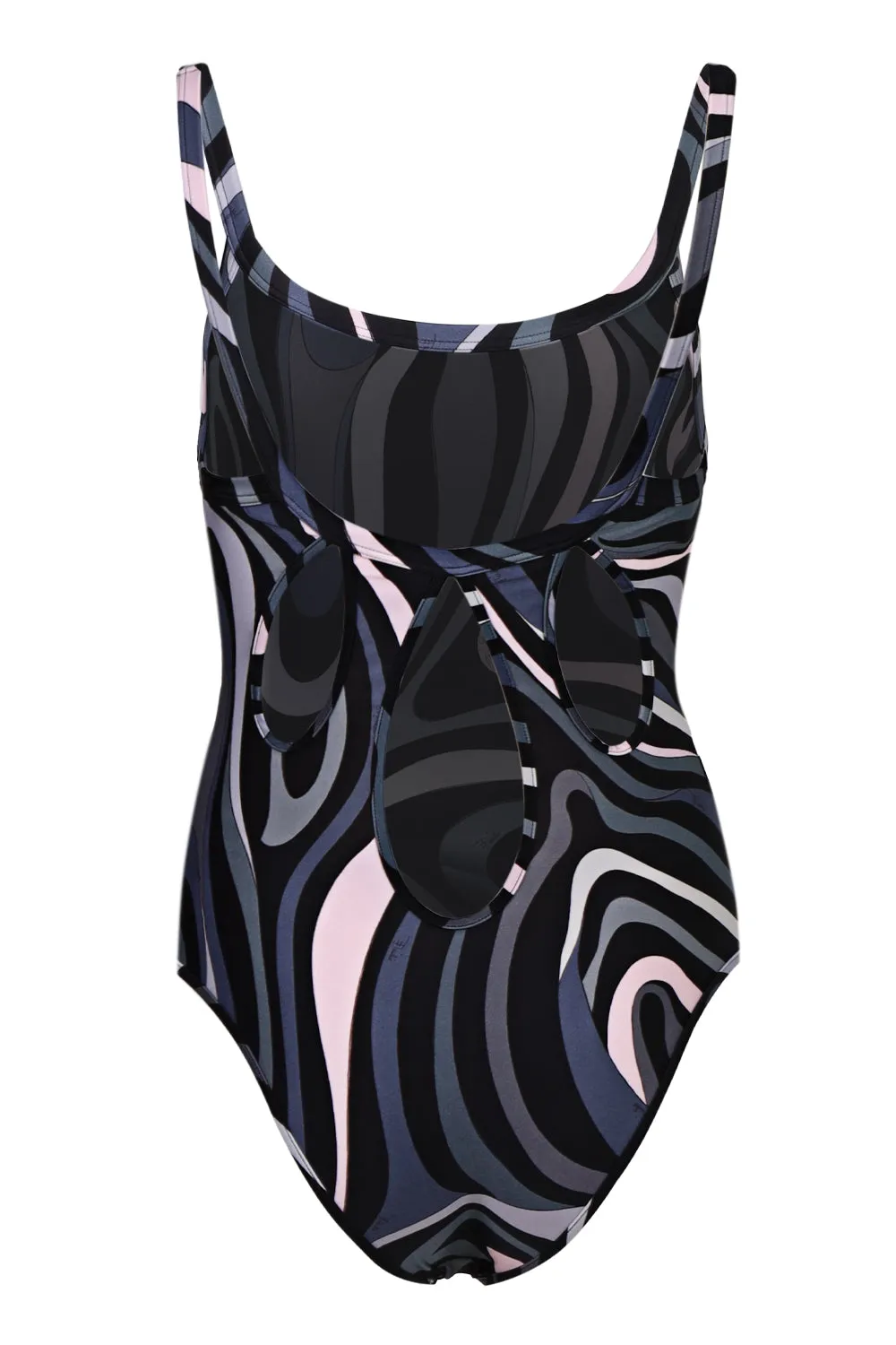 Marmo Print Swimsuit Black Pink sold by Sand Dollar product image thumbnail 5