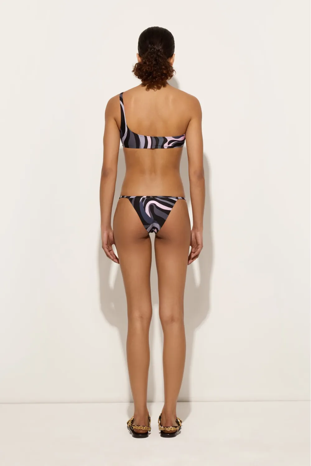 Marmo Print Bikini Bottom Black and Pink sold by Sand Dollar product image thumbnail 4