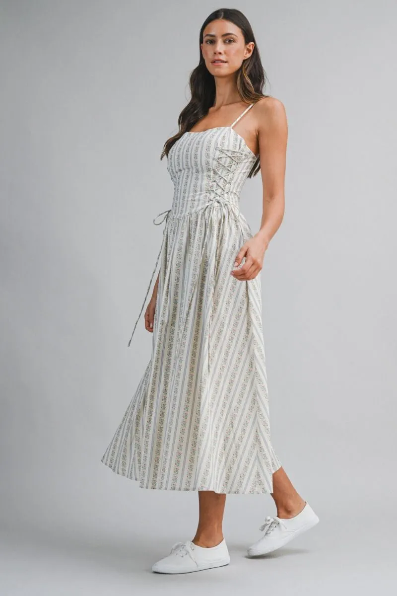 Floral Side Lace Midi Dress Blue sold by Sand Dollar product image thumbnail 2