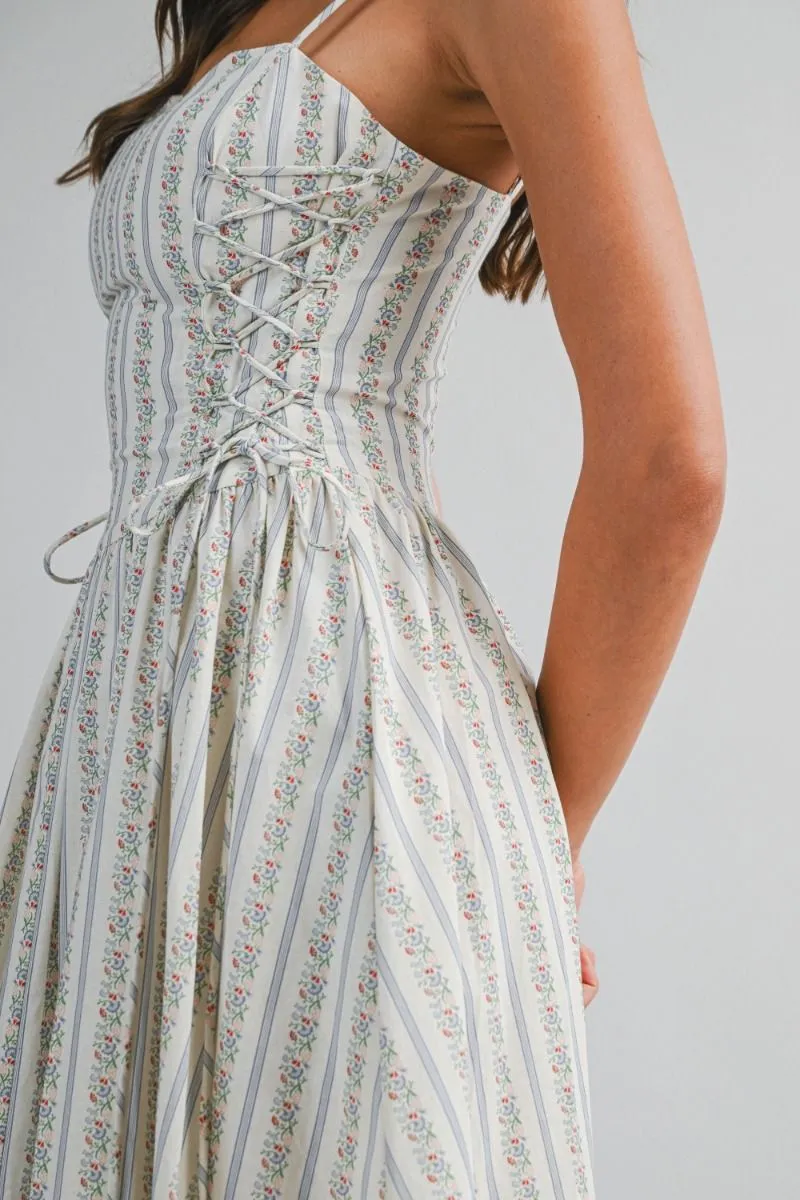 Floral Side Lace Midi Dress Blue sold by Sand Dollar product image thumbnail 3