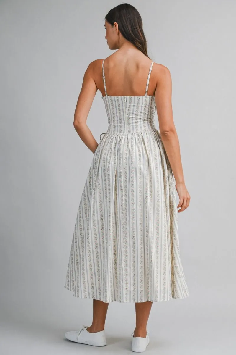 Floral Side Lace Midi Dress Blue sold by Sand Dollar product image thumbnail 4