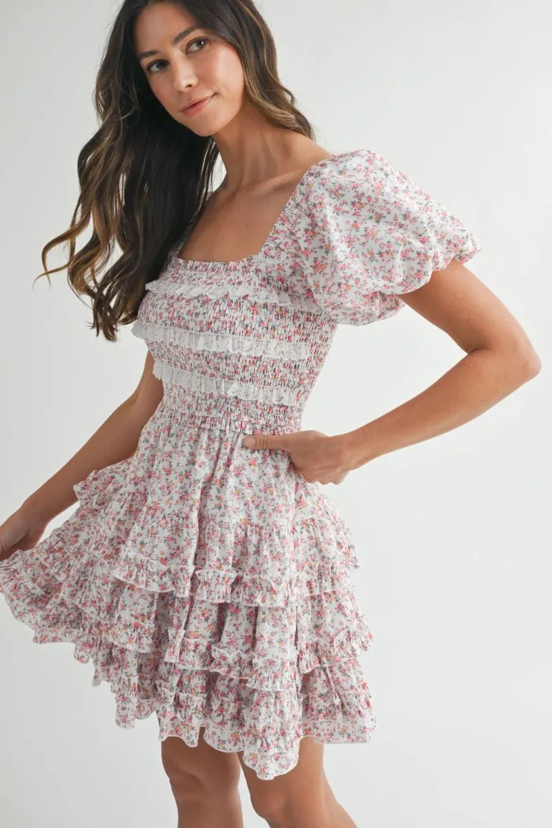 Floral Lace Mini Dress Pink Multi sold by Sand Dollar product image thumbnail 2