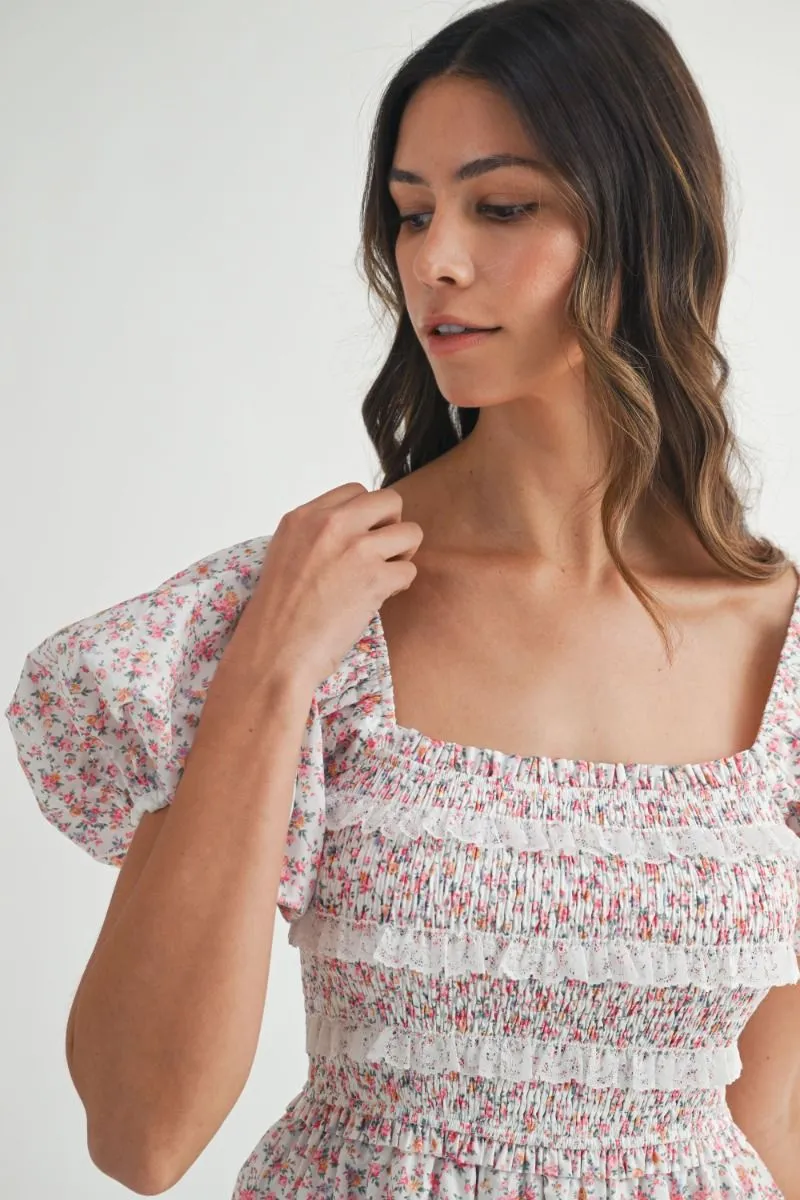 Floral Lace Mini Dress Pink Multi sold by Sand Dollar product image thumbnail 3