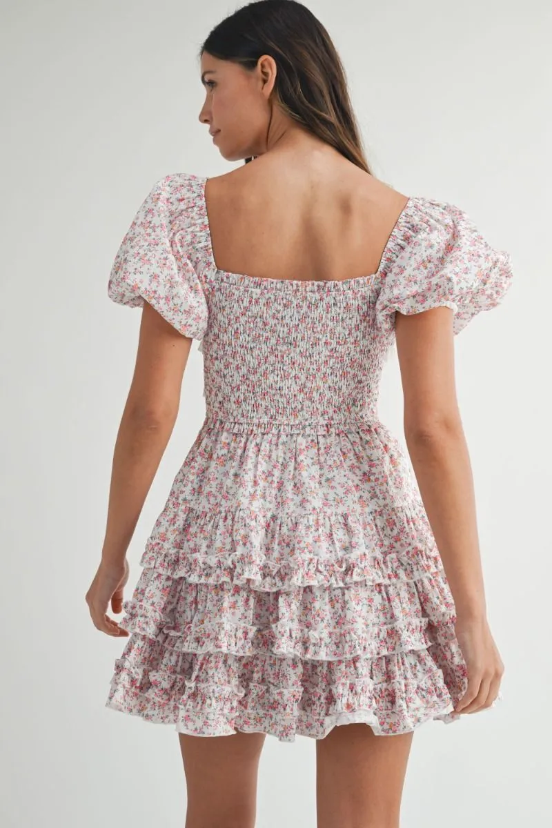 Floral Lace Mini Dress Pink Multi sold by Sand Dollar product image thumbnail 4