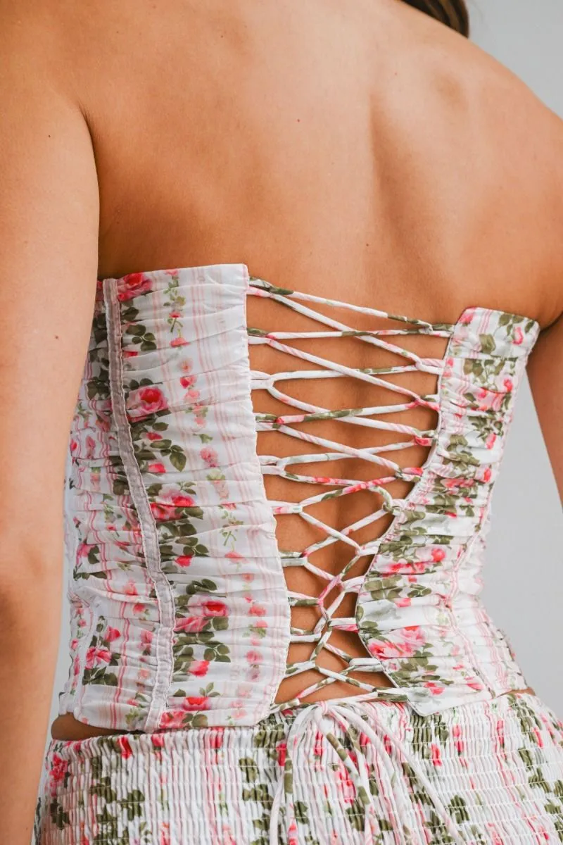 Corset Top and Skort Set Rose sold by Sand Dollar product image thumbnail 4