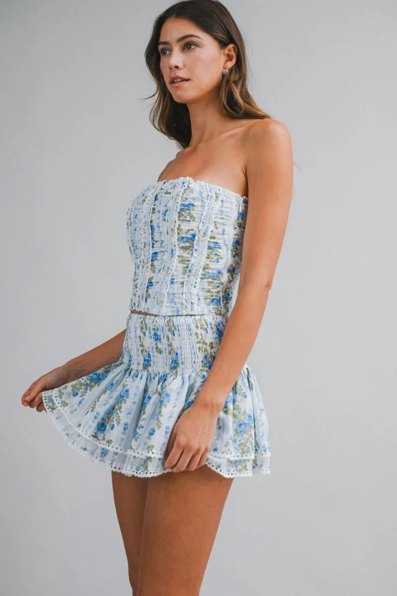 Corset Top and Skort Set Blue sold by Sand Dollar product image thumbnail 2