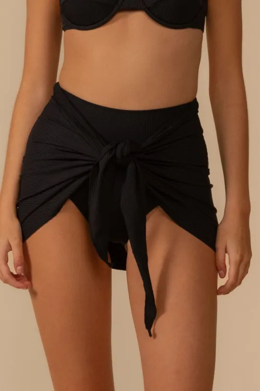 Black Rib Sarong made by Montce