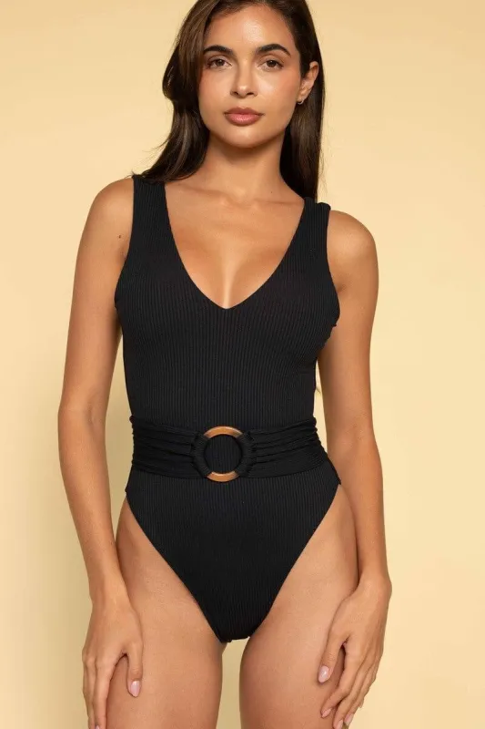 Black Rib Kim One Piece made by Montce