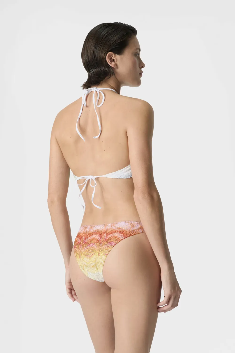 Bikini in Shaded Lame Viscose with Halterneck Top Multicolor sold by Sand Dollar product image thumbnail 4