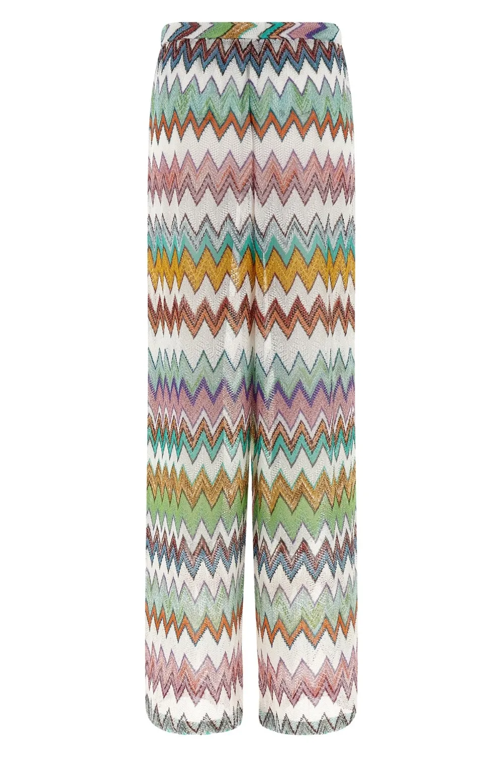 Zig Zag Lame Flared Pants Multicolor Chevron sold by Sand Dollar product image thumbnail 2