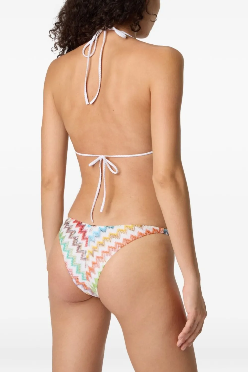 White Chevron Pattern Bikini sold by Sand Dollar product image thumbnail 2