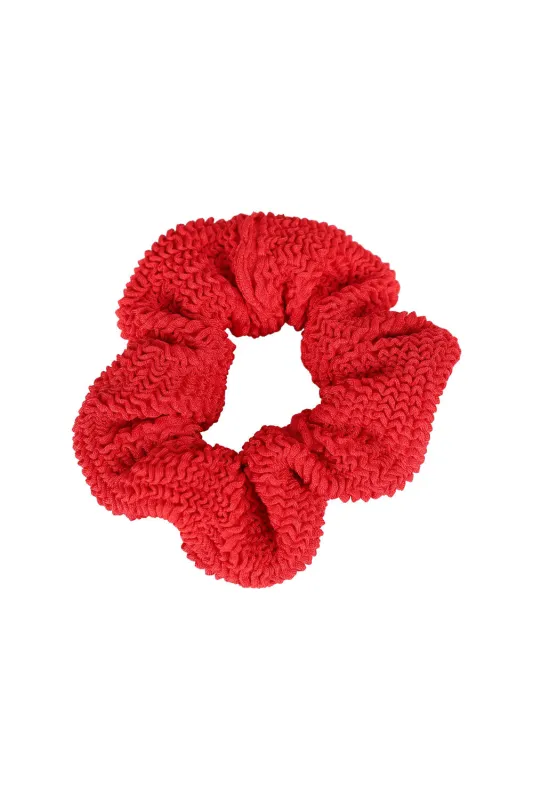 Scrunchie Metallic Crimson made by Hunza G