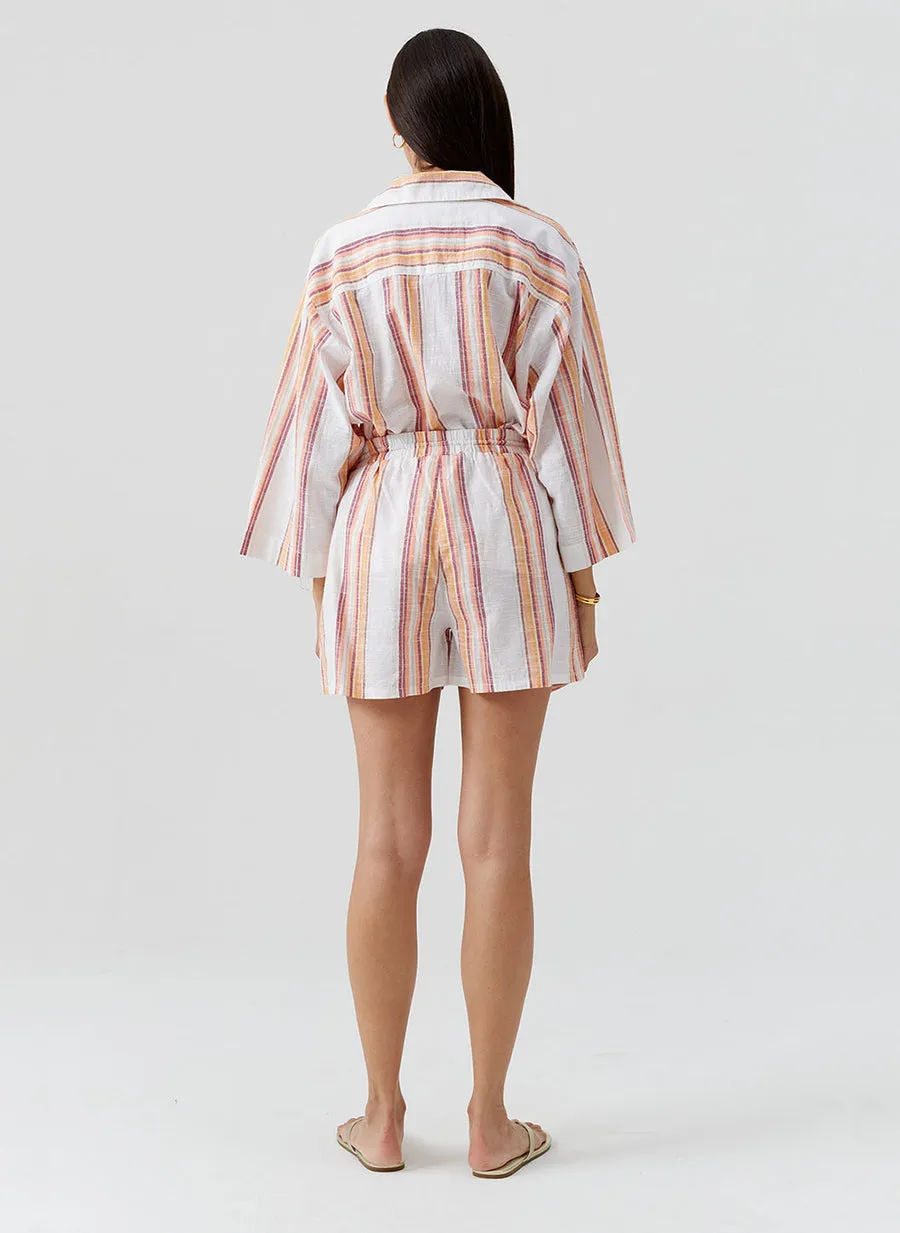 Delfina Sunset Stripe Shorts sold by Sand Dollar product image thumbnail 4