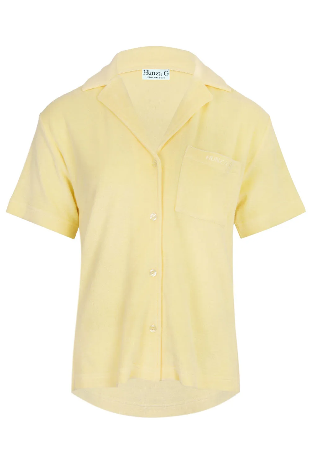 Terry Towelling Cuban Shirt Butter sold by Sand Dollar