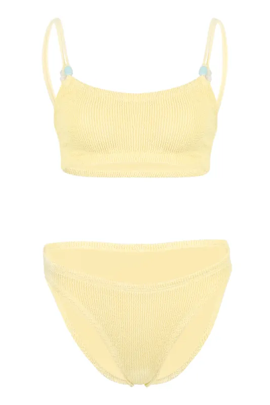 Cassie Beaded Bikini Butter made by Hunza G
