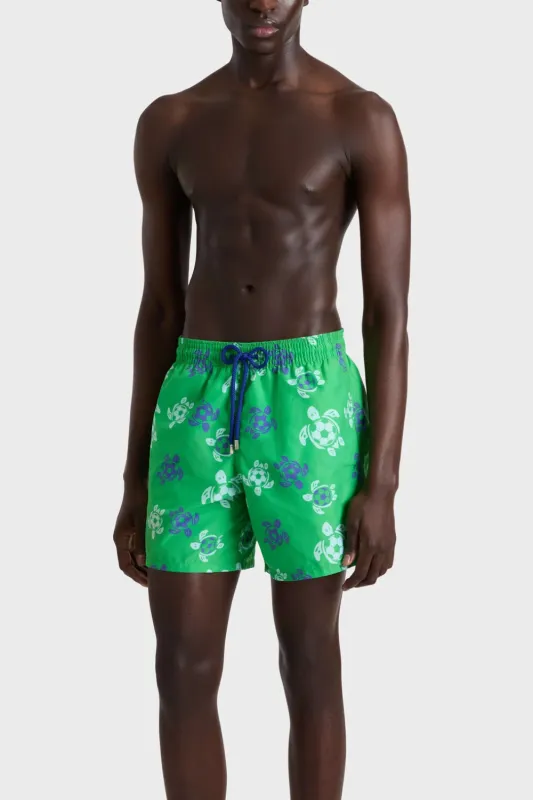 Men Swim Shorts Soccer Turtles Laser made by Vilebrequin