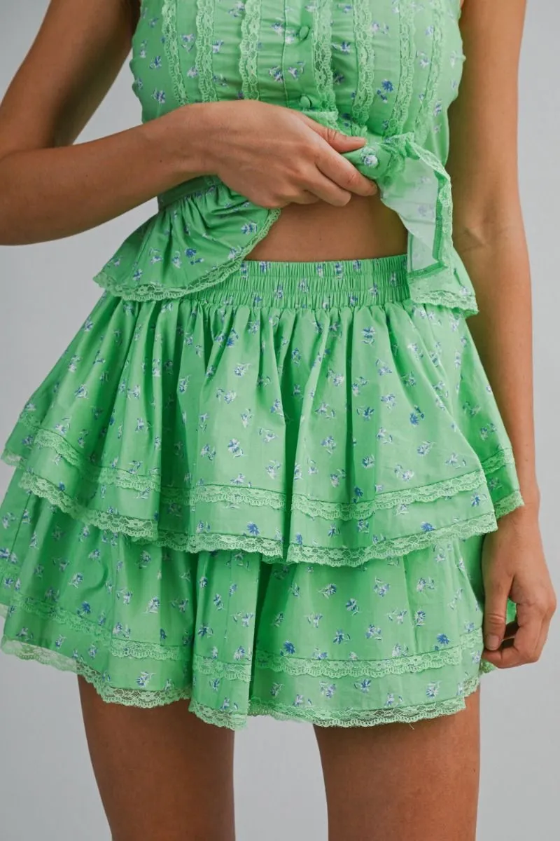 Peplum Top and Skirt Set Green sold by Sand Dollar product image thumbnail 3